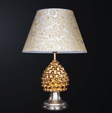 Lampe À Pomme Grand Céramique Classique Feuille Or 1 Lumière Bga 3183-lgr