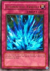 Torrential Tribute - LON-025 - Ultra Rare - 1st Edition x1 - Moderately Played