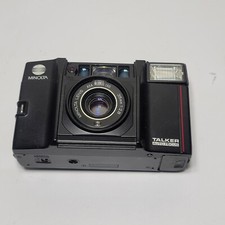 Minolta Talker 35mm Film Camera F2.8 Point  Shoot Film FOR PARTS READ