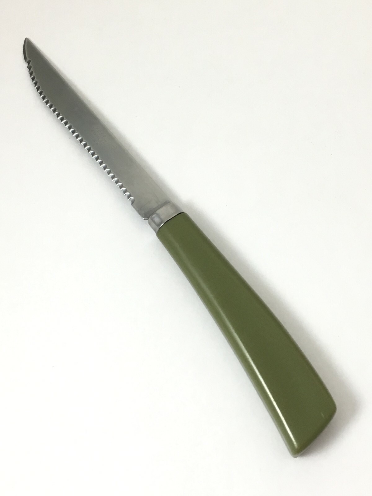 Vintage Quikut Green Handled Stainless Steak Knife USA eBay