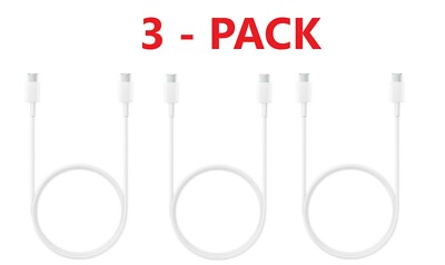 3x Type C to Type C Charging Cable For Samsung Galaxy S10 S20 Note 10 Note 20