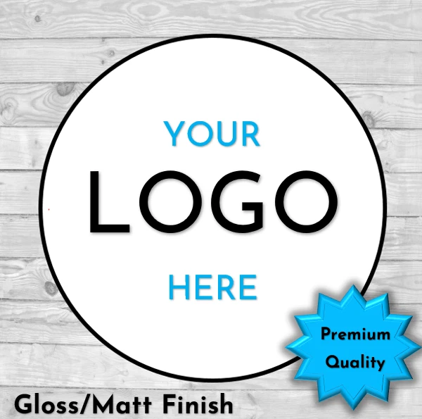 MMEG DESIGNS Custom Logo Printed Personalised Round Stickers Labels Business Labels