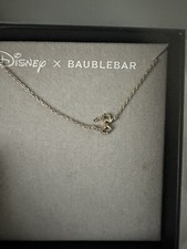 Disney Baublebar Minnie Mouse Pendant Necklace Crystal Ears Bow Headband Gold