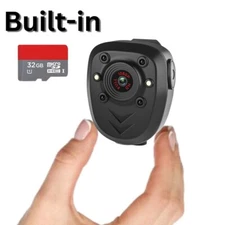 Body Camera With Audio And Night Vision Mini Video Recorder Wearable Police Hd