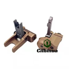 New Metal Flip-Up Front Rear Sight Rail Machine Aiming Folding KAC300 Sight