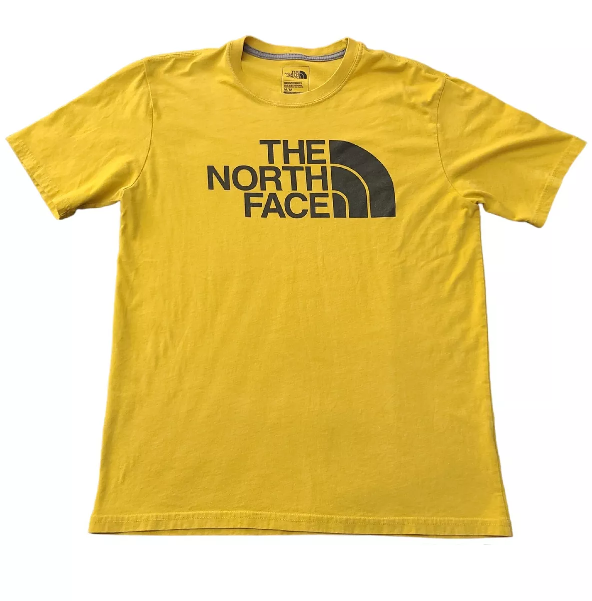 The North Face Mens Medium Standard Fit Gold Crew Neck T-Shirt