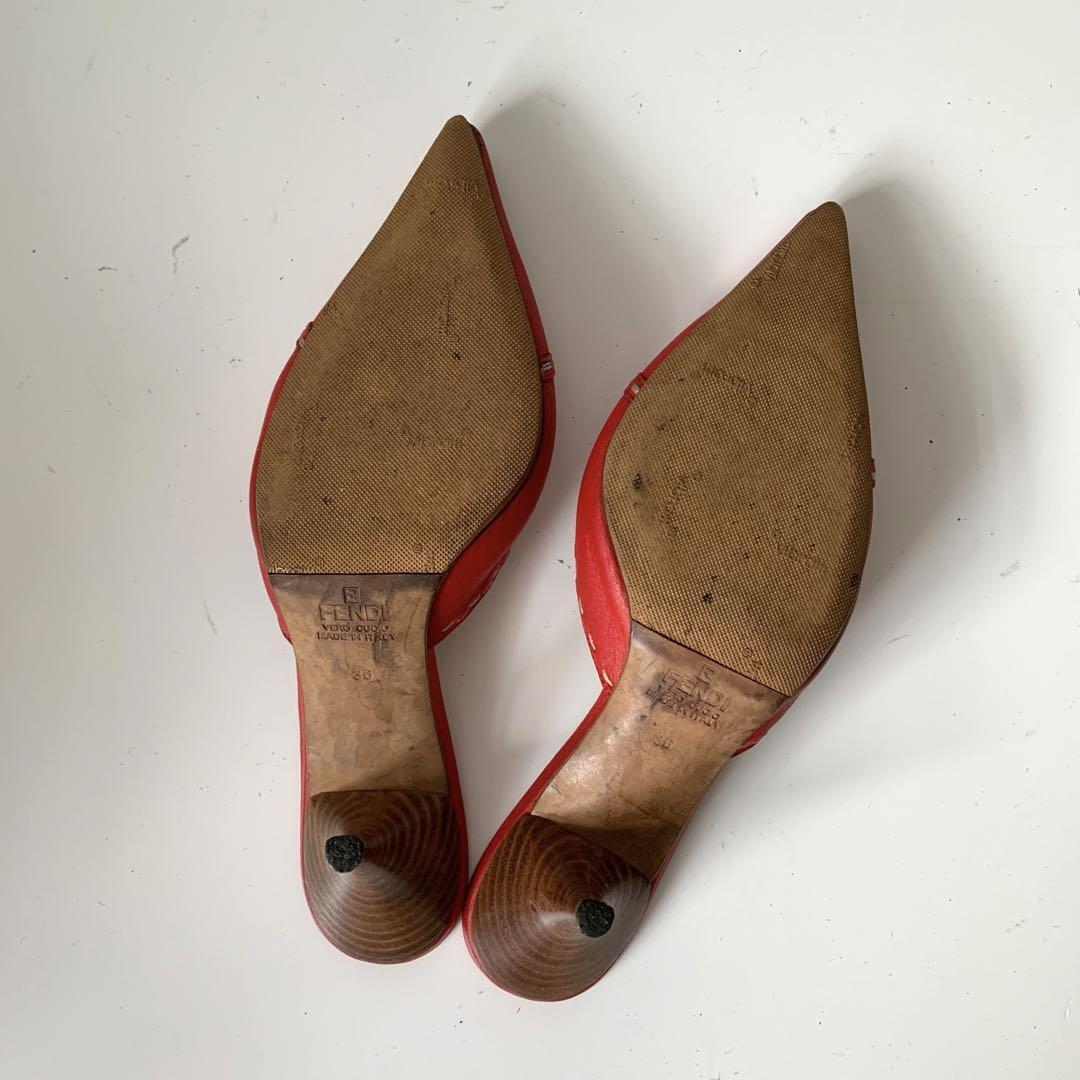 FENDI Pumps Heel EU36/US6 Red Leather | eBay FENDI Pumps Heel EU36/US6 Red Leather | eBay
