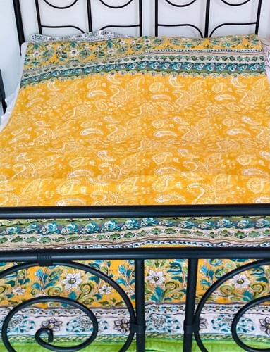 Bassetti gesteppte Tagesdecke FAENZA gelb ca. 255/260cm Schondecke Neu XXL