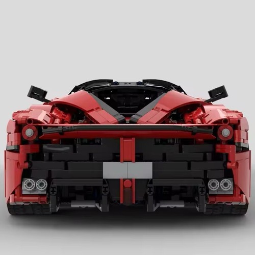 Ferrari La Ferrari Moc Costruire 3875 Pezzi Technic Scala 1:8 Mattoncini Rossa - Foto 6 di 11