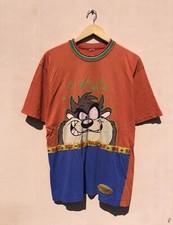 Vintage 90s Taz Tazmanian Devil Outdoor Adventure Cartoon T-shirt Sz L