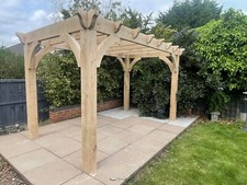 Oak Pergola 3.6m x 2m  Handmade - Delivery and Fitting Available  