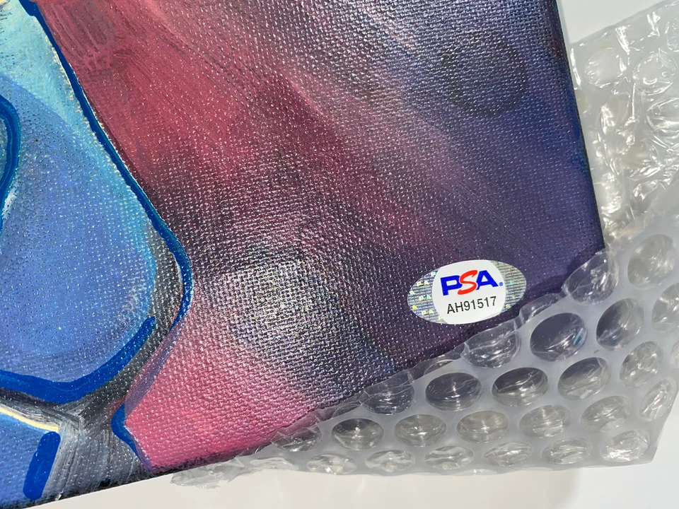 ANDREW LUCK SIGNED AUTOGRAPHED INDIANAPOLIS COLTS FOOTBALL ART PAINTING PSA/DNA - Image 3 of 4