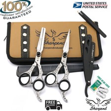 6.5" Hair Dressing Scissors Barber Thinning Thinner Shears - Tension Adjustable