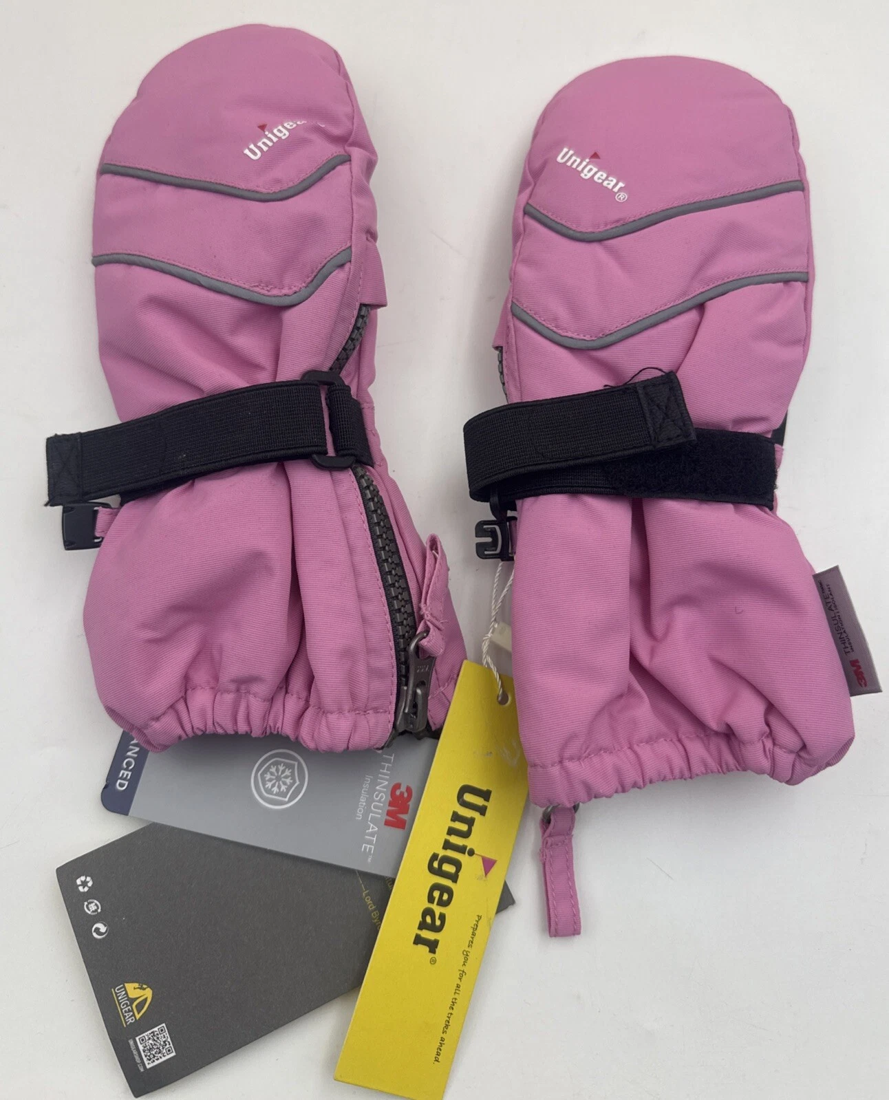 Unigear Kids Ski Mittens, Winter Skiing Gloves, Thermal Snow Mittens 6-8 Years