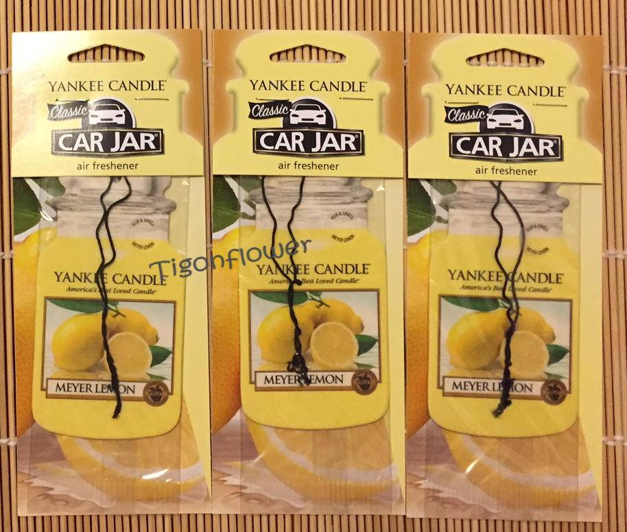 3 Yankee Candle Car Jar Air Freshener Paperboard You choose Scent eBay