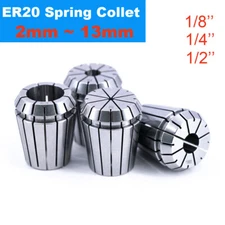 ER20 Clamping 2~13mm Spring Collet for CNC Milling Lathe Tool Engraving Machine