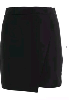 Quiz Wrap Mini Skirt size School Black Girls UK