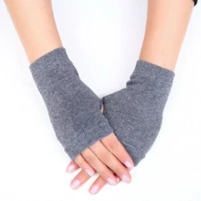 1 Pair Cashmere Fingerless Arm Warm Winter Gloves Hand Long Warmer Mittens