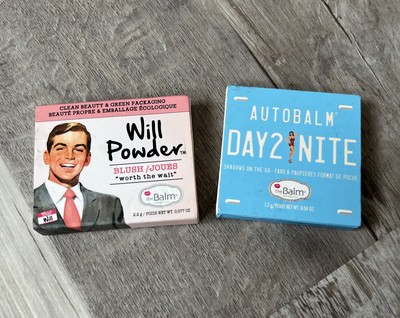 The Balm WILL POWDER Blush Autobalm DAY2Nite (Lot 2) New Travel Size