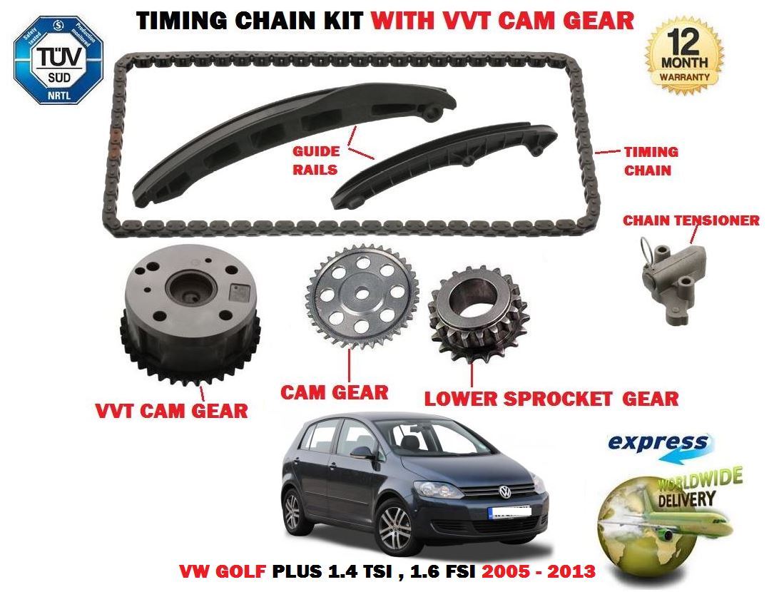 FOR VW GOLF PLUS TSI FSI 2005--> TIMING CHAIN TENSIONER