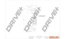 DR!VE+ DP1110.13.0017 FUEL FILTER FOR FORD