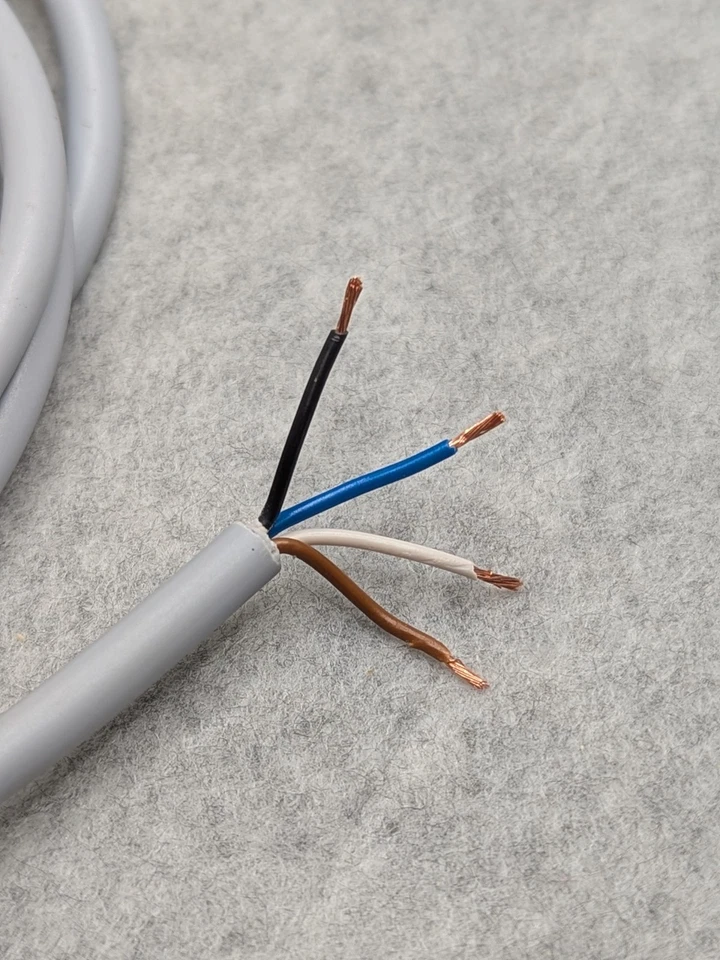 M12 Female Straight 4 Pin Connector Aviation Electrical Socket Cable 2M / 5' - Image 4 of 4