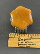 Vintage 1940 Notched Grip Butterscotch Bakelite Steering Wheel Suicide Knob 445