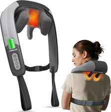 Cordless Neck and Shoulder Massager with Heat Deep Tissue Pain Relief Electric