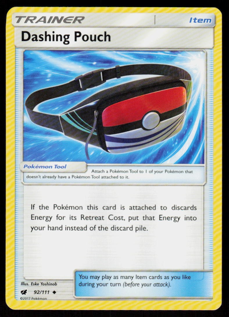Dashing Pouch 92/111 Uncommon Crimson Invasion Pokemon Lightly Played