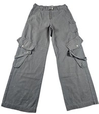 Acne Studios Pants Gray Cargo Straight Leg FN-WN-TROU001120, Women's Size 38