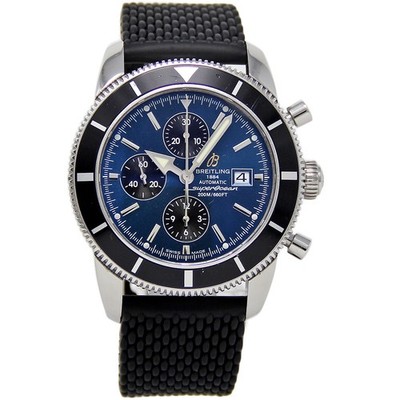 Breitling Superocean A13320 Steel Blue/Black Rubber Automatic CHRONOGRAPH 1352-1