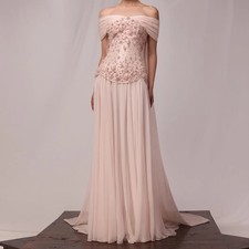 Mermaid Evening Dresses Off The Shoulder Prom Gown Fashion Flowers Party Gown