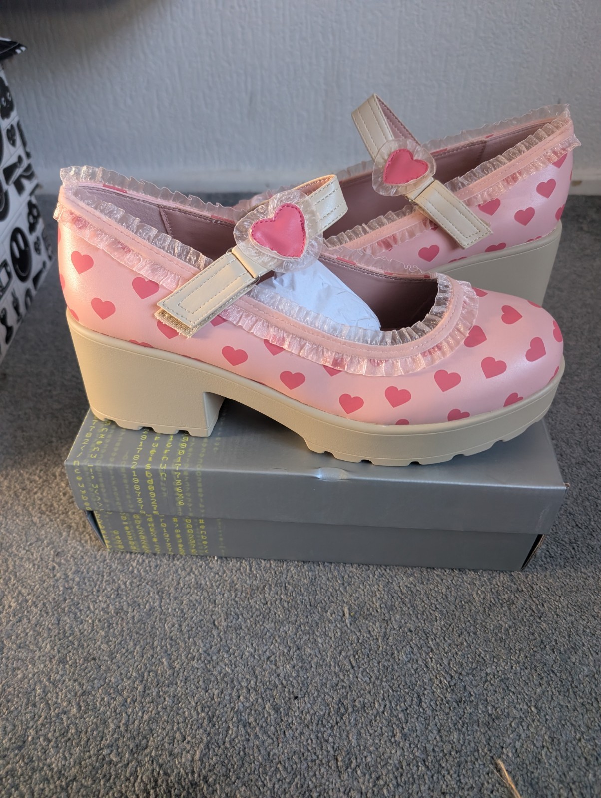 NEW RARE Melanie Martinez Koi Sweetheart Tira Mary Jane Shoes Size UK 10 ltd ed image 3