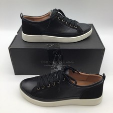 Vionic Winny Black Leather Suede Sneaker Athleisure Comfort Shoes Women Size 9