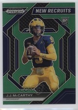 2024 Panini Prizm Draft Picks New Recruits Green Prizm JJ McCarthy #NR-JMY w5b
