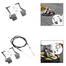 1 Pair Go Kart Pedals Assembly Go Kart Brake Throttle Pedals for Road Rocket