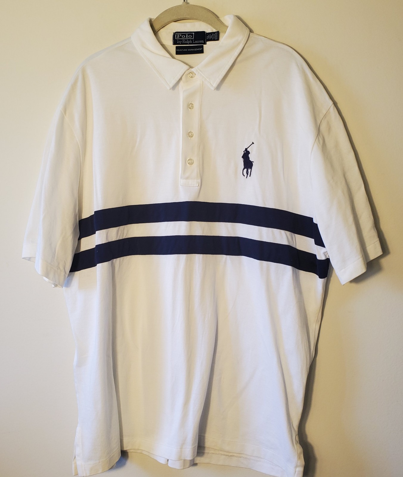 Polo Ralph Lauren Big Pony gestione umidità manica corta golf camicia uomo XL