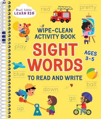 Wipe Clean Sight Words Activity Book for Kids Ages 3-5: Over 90 Words to Tra...