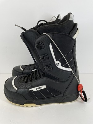 Burton Invader Men's Snowboard Boots Speed Zone Lacing Black White US 12