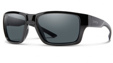 NEW Smith Outback Sunglasses-Black Gloss-Polarized Gray Lens