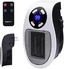 Wall Plug In Heater 450W Portable Outlet Heater with Remote LED