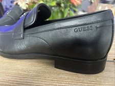 Guess G Logo Black Loafers slip-on dress shoes Men's US 11.5M NIB