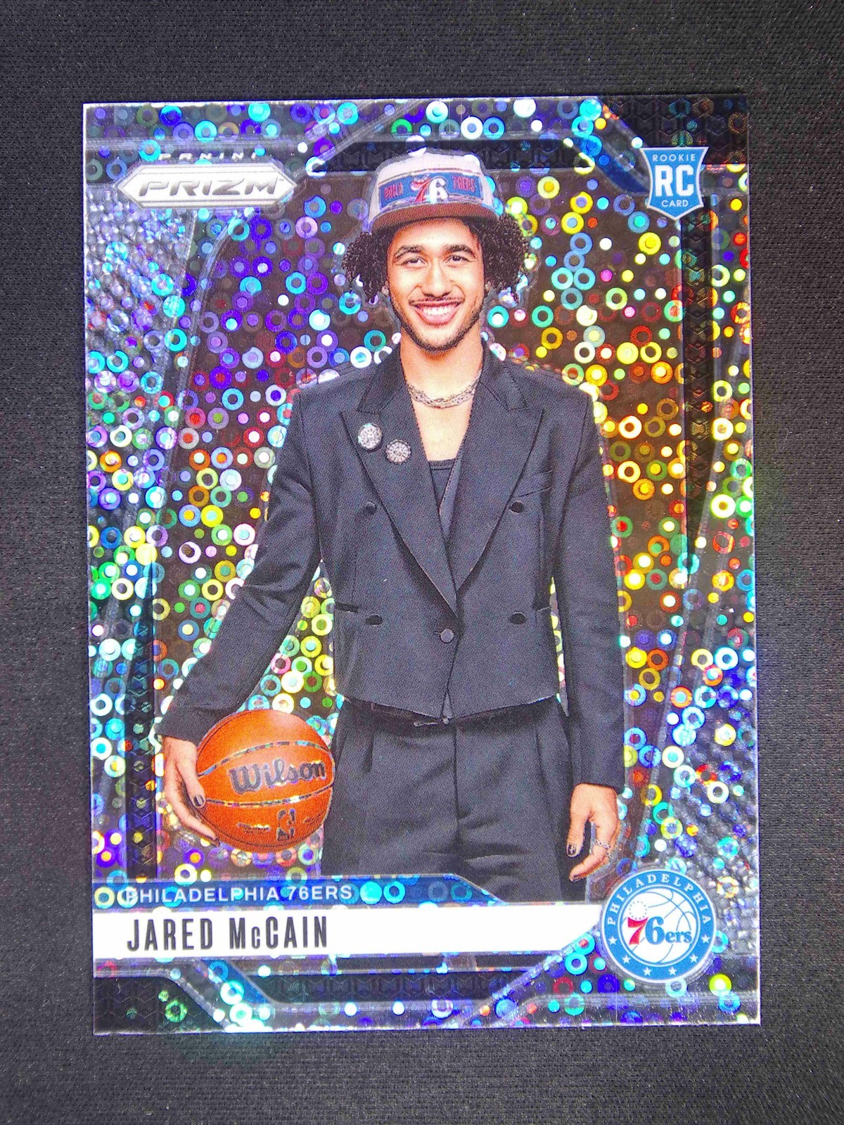 2024-25 Panini Prizm Jared McCain #222 RC Rookie Fast Break Silver Variation