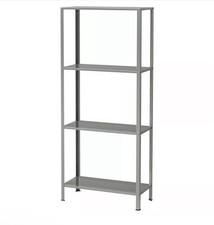 New ikea  HYLLIS Shelving 4Tiers Unit Galvanised Steel In/Outdoor 60x27x140 cm