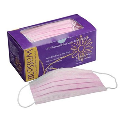 ASTM Level 2 Ear-Loop Face Mask 3-Ply 50/Bx Multiple Colors