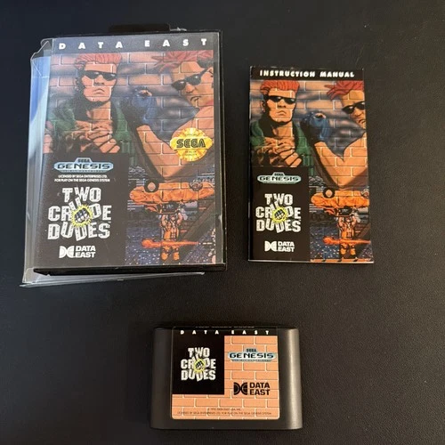 Two Crude Dudes (Sega Genesis, 1991) Cib Complete