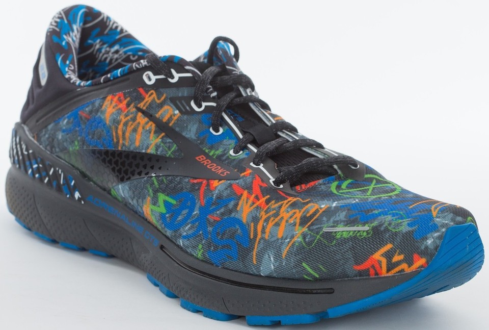 Brooks Adrenaline GTS 22 Men\'s Graffiti Running Sneakers Shoes, 12D, 1103661D084 Brooks Adrenaline GTS 22 Graffiti Running Shoes Men main image 4