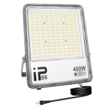 Willpower 400W Flood Lights Outdoor,40000LM Bright Floodlight with Plug 110V ...
