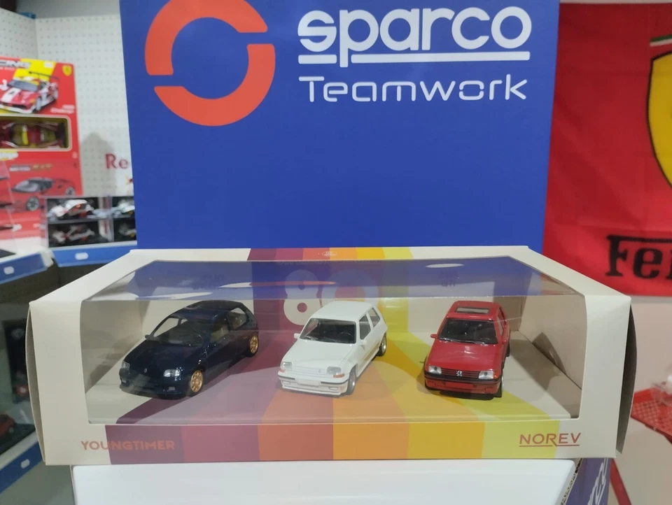 Set Cofanetto Auto 1:43 Renault  Peugeot Youngtimers Norev - Immagine 4 di 4