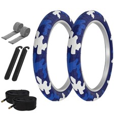Pro Tires 20 X 2.40 Camo Bluelight Bluewhite P1472 Wtubes Strips Levers Pro Tires 20 X 2.40 Camo Bluelight Bluewhite P1472 Wtubes Strips Levers